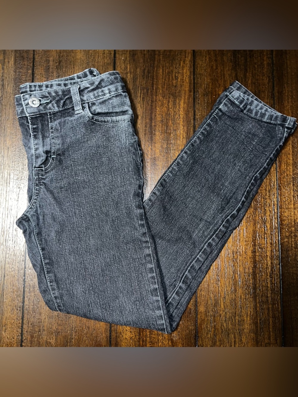 Faded Glory Girl’s Black-Gray Skinny Jeans